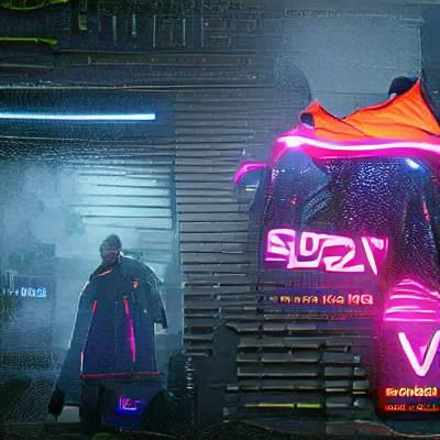 V 2077 samurai glow coat