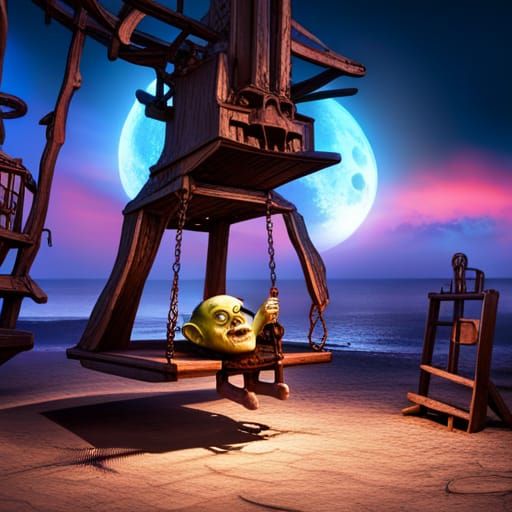 Creepy Contraption on the Beach