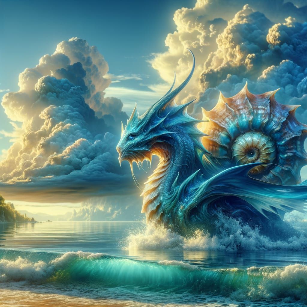Snail Dragon  by @Draconis Rex