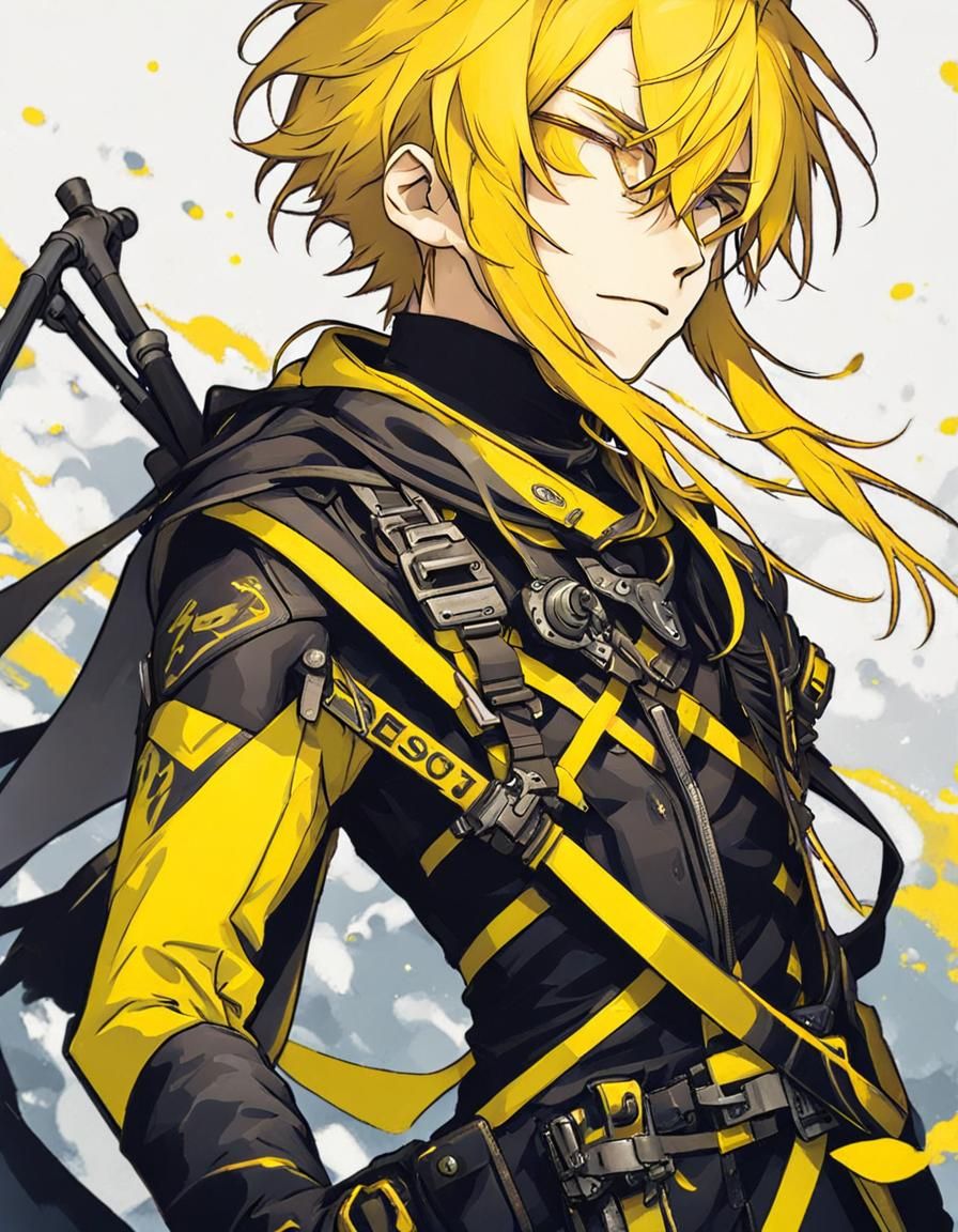 Boy with yellow hair