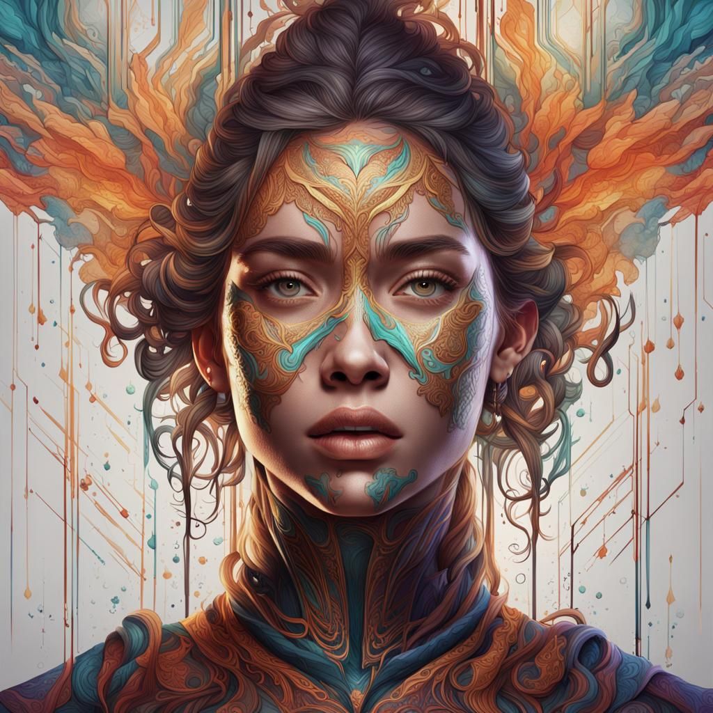 A woman's face