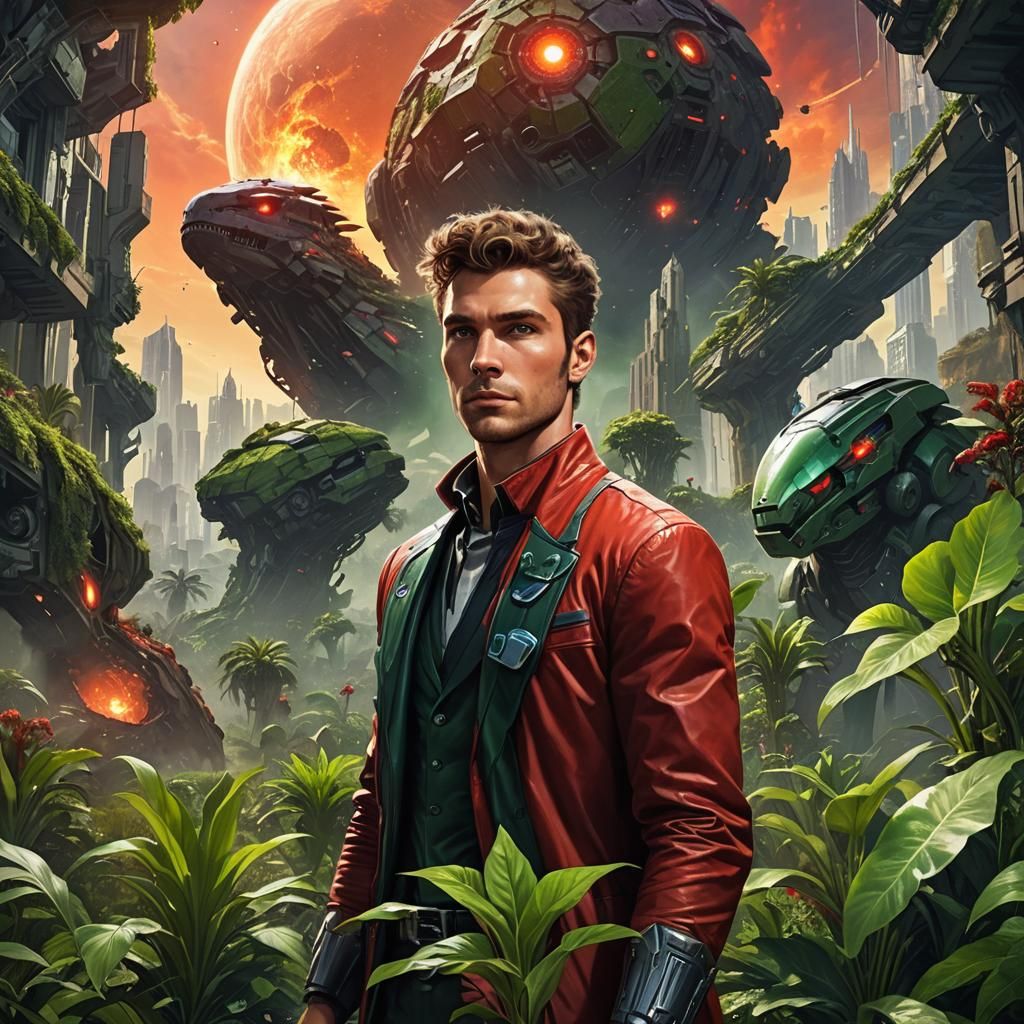 hero on a book cover