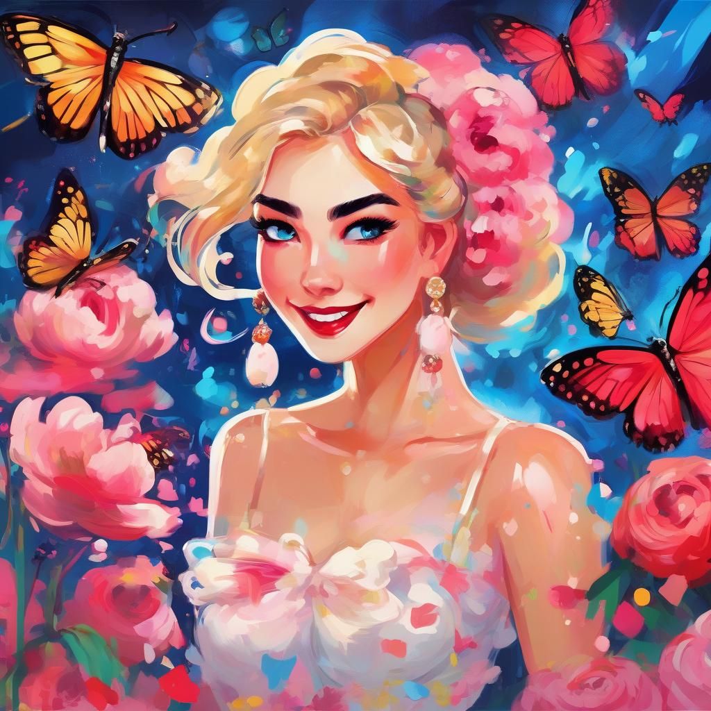 Blossoms and Butterflies: A Symphony of Color