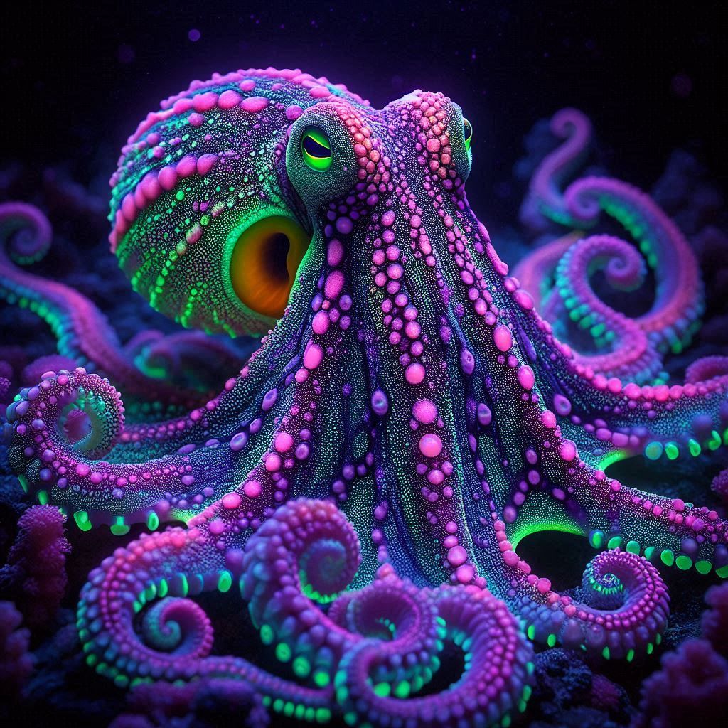 Bioluminescent Octopus