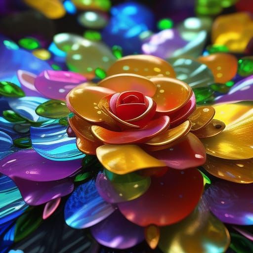 Glass rose