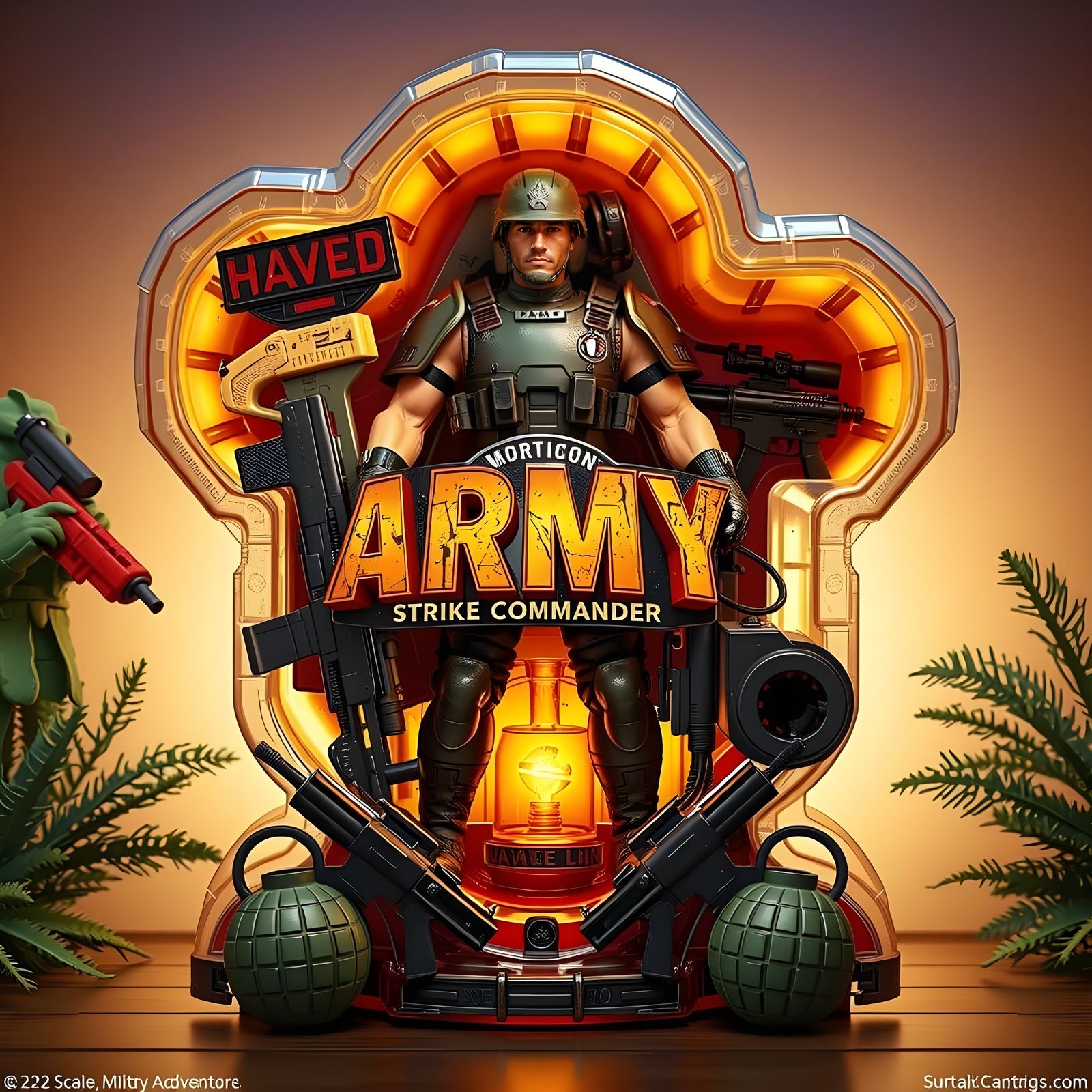 Retro-Style Action Figure Box for 'Strike Commander Morrison  by @Jane77755