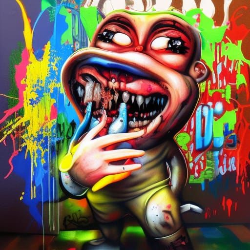 Colorful monkey