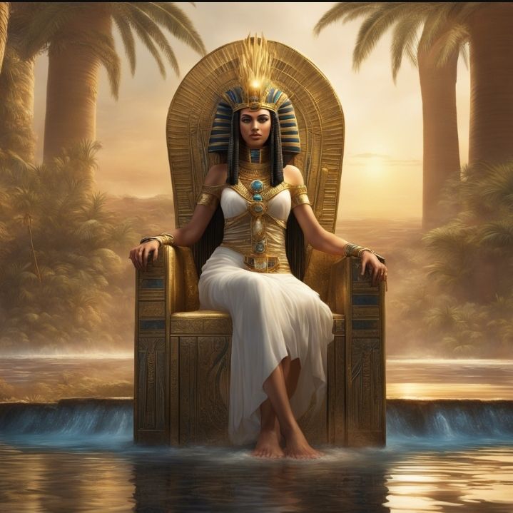 "A breathtaking, ultra-realistic scene of an Ancient Egyptia...