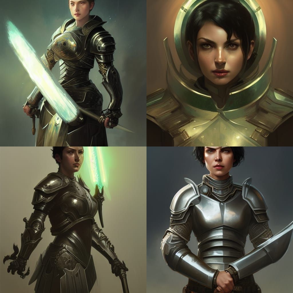 Female
Black short hair
Green eyes
Freckled face
Holy Cleric...