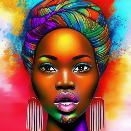 African woman - AI Generated Artwork - NightCafe Creator