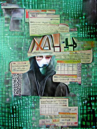 Hacker l33t anonymous matrix mixed media