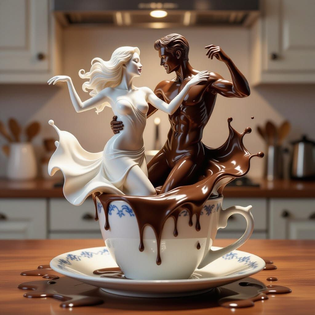 Dancing chocolate  by @Ramoneses