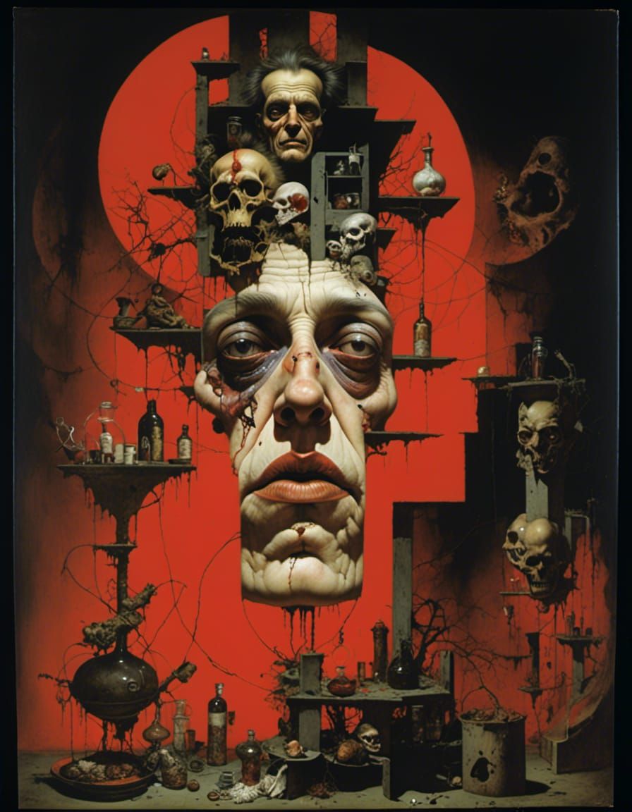 Abstract Geometric Lines Composition