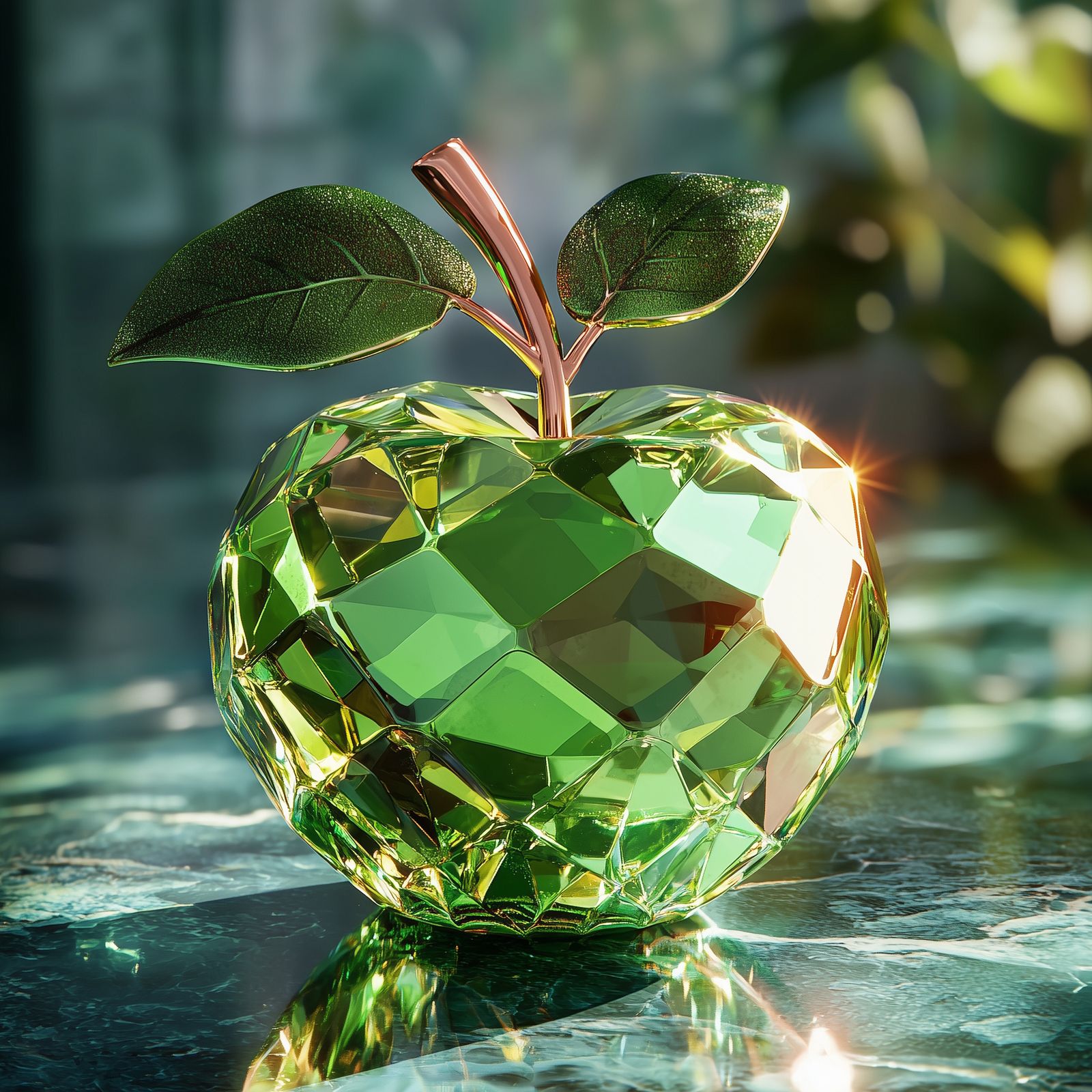 Poison Green Crystal Apple