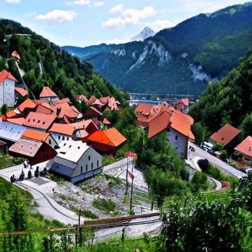 Slovenian mining town
