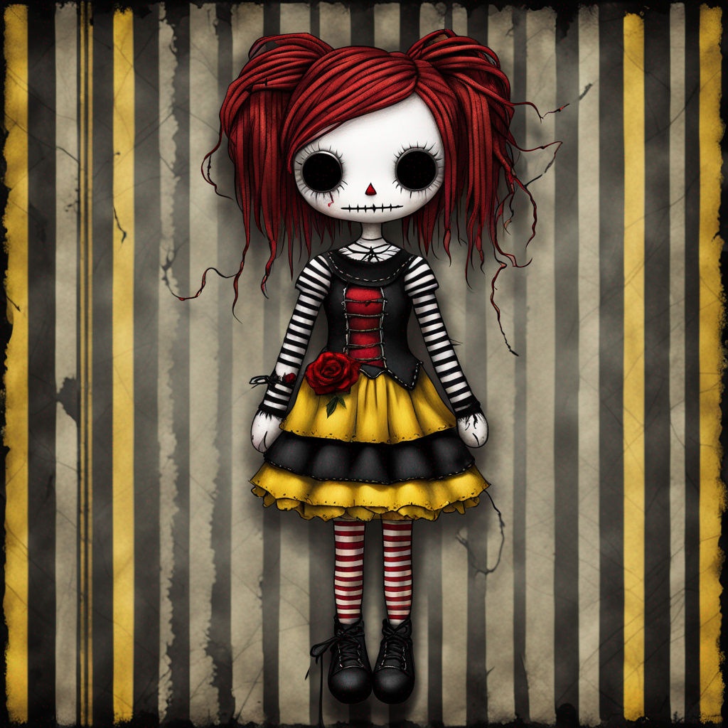 Creepy Gothic Voodoo Doll