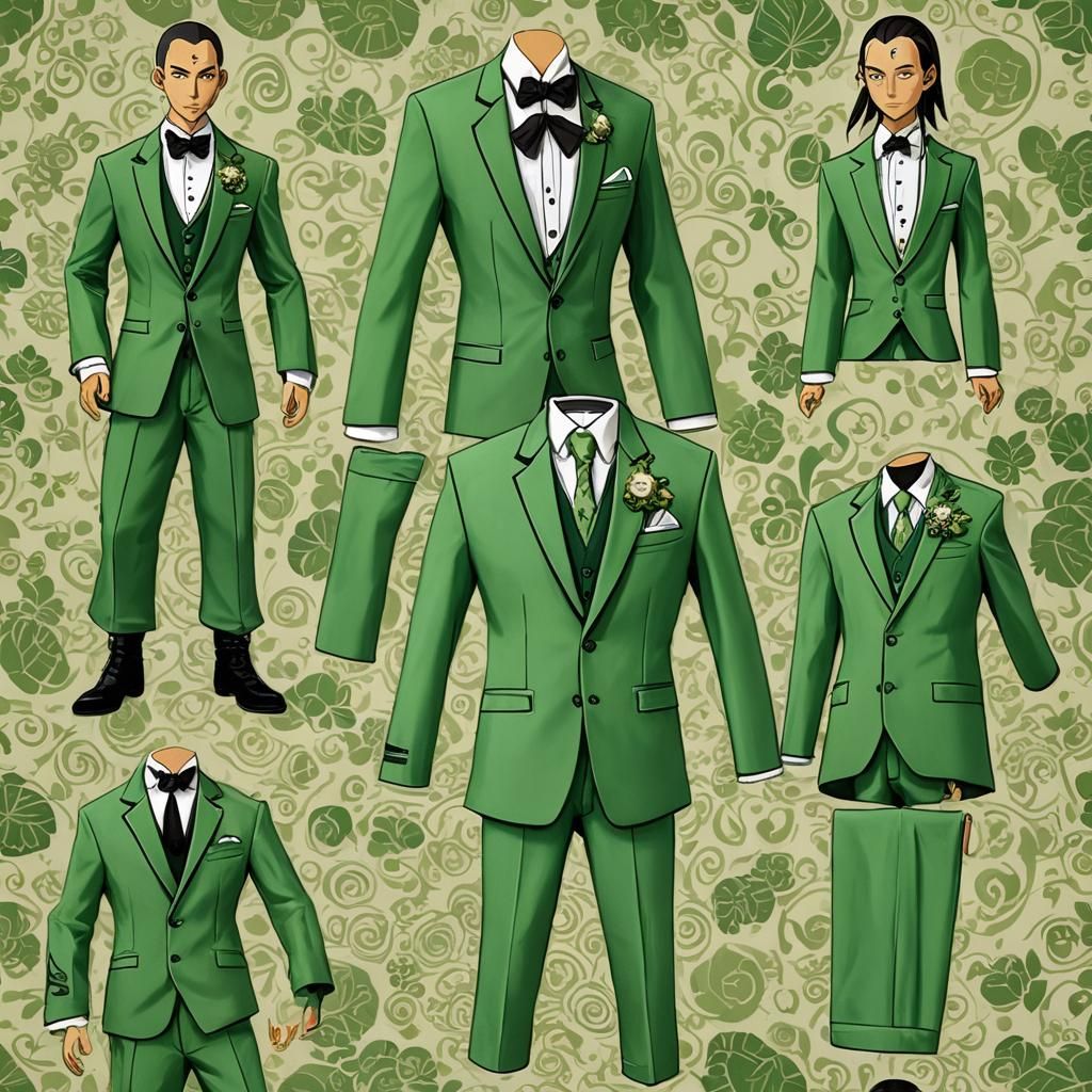 AVATAR The last airbender Earth nation wedding tuxedo,