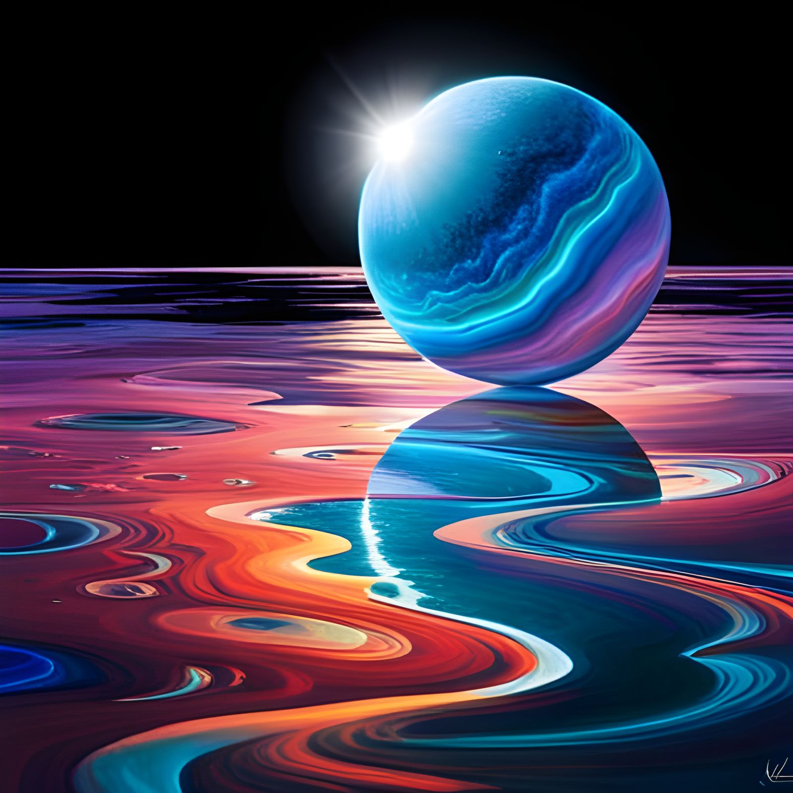 Suspended Orb  by @Apok