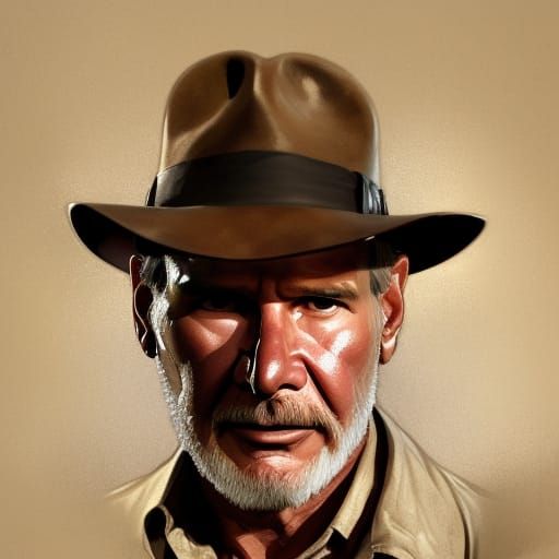 Harrison Ford as Indiana Jones from Indiana Jones radiers of...
