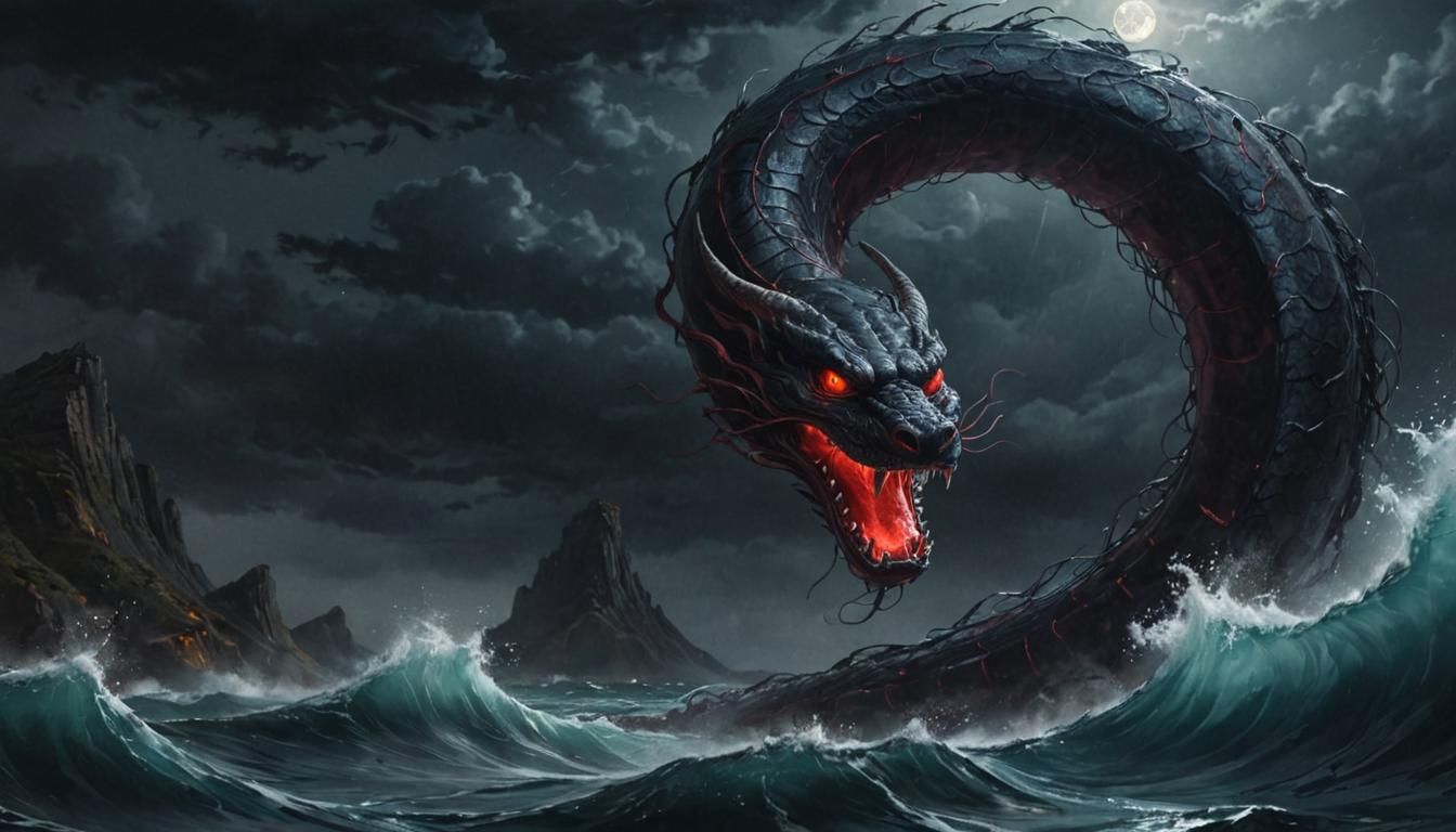 Sea Serpent  by @DireSin