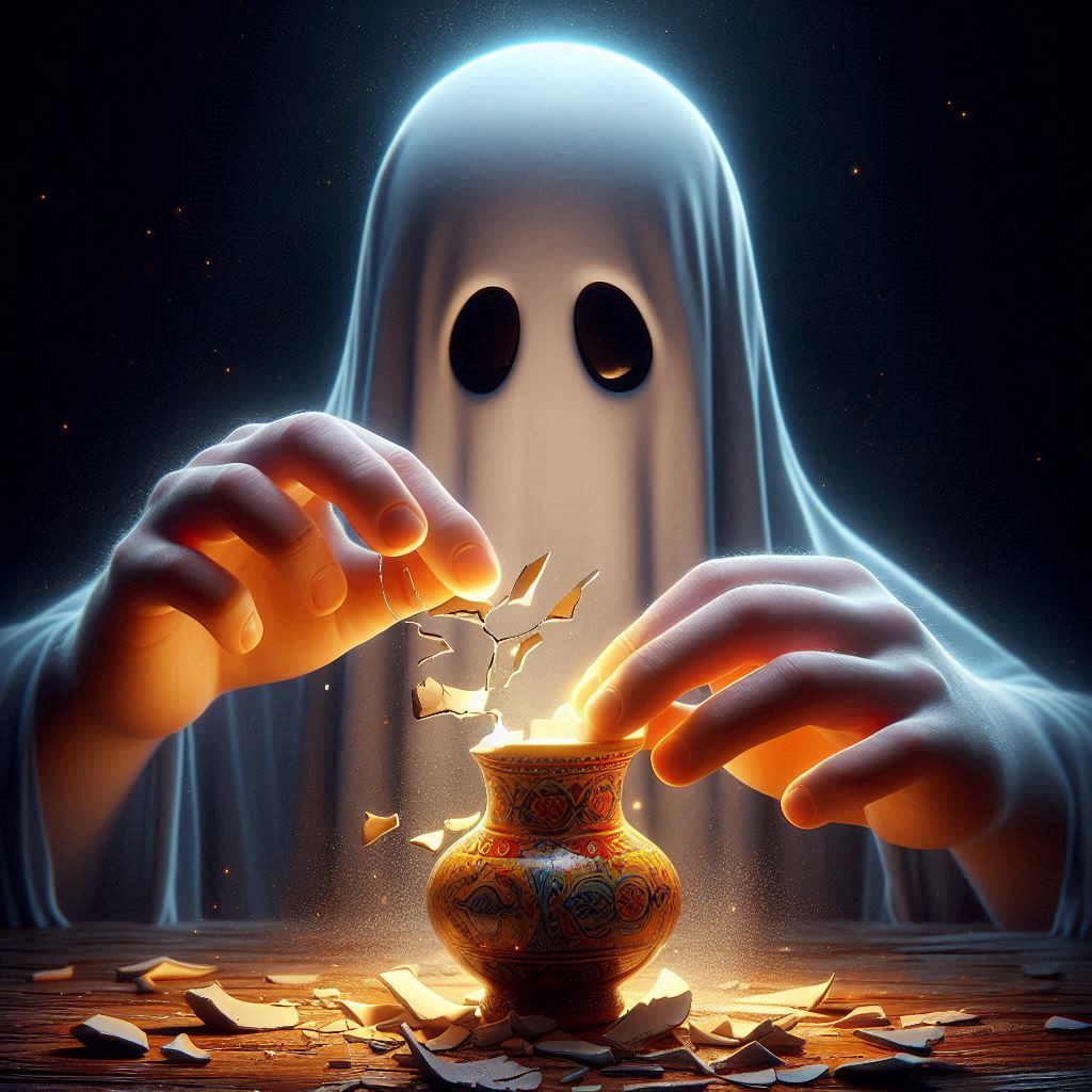 "What kind of glue do ghosts use? Super- Boo."