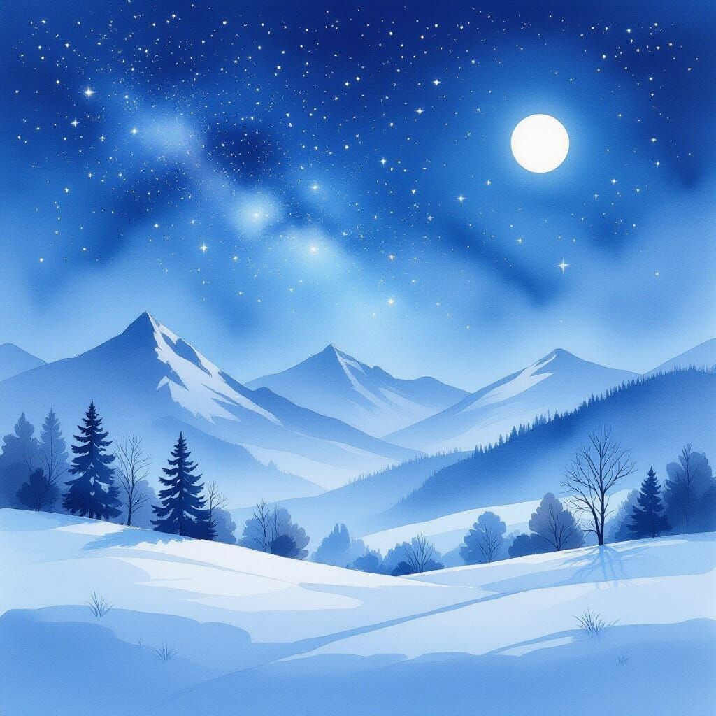 ❄️《月色與雪的呢喃》