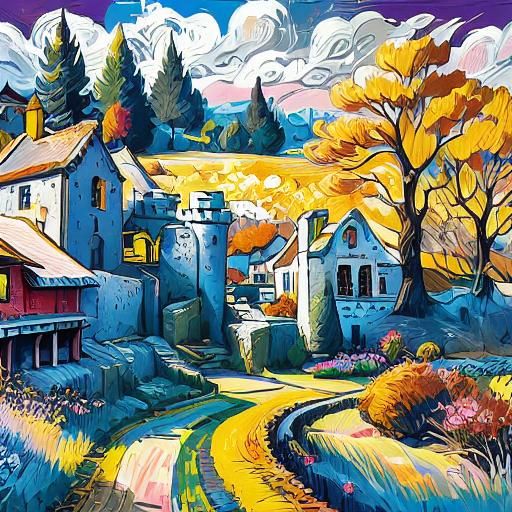 <lora:Colorful15V2:1.0> castle