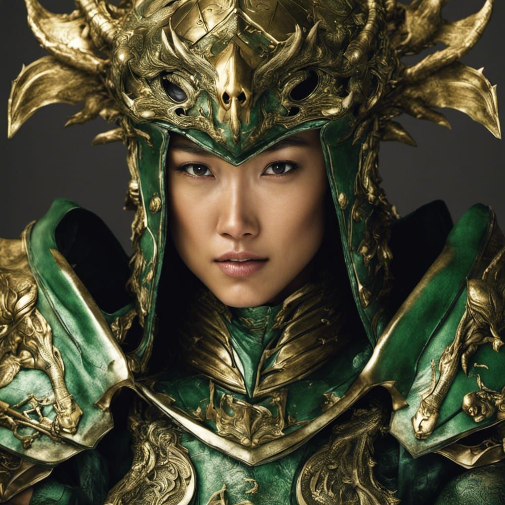 Grace Park as Dragon Knight - AI Generated Artwork - NightCafe Creator