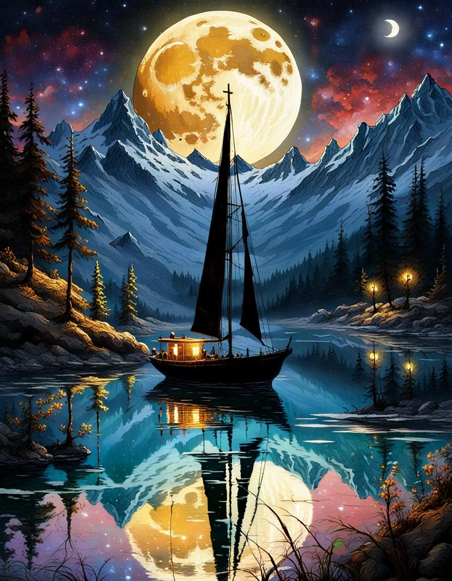 Sailing river  by @Roswarcus