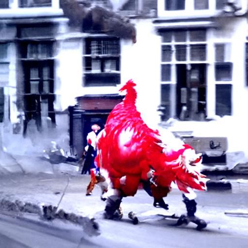 giant chicken monster runs down 1800 British street causing ...