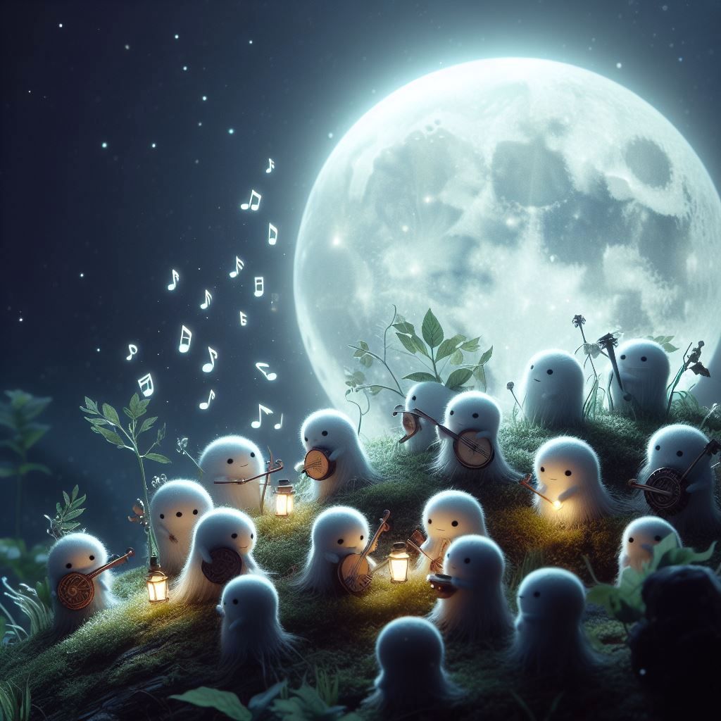 Yokai's melody to the moon