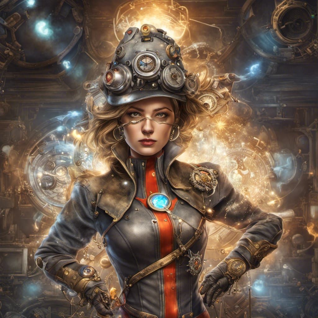 Annie Dallenders Steampunk Superhero - AI Generated Artwork - NightCafe ...