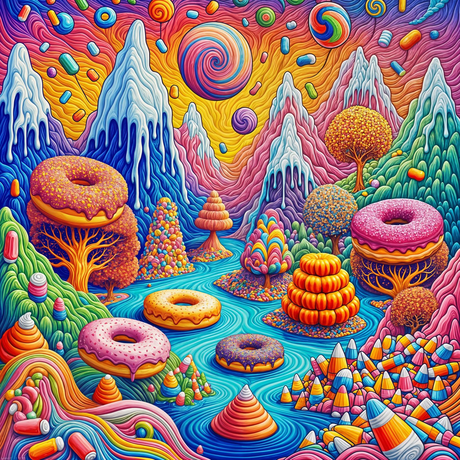 A surreal Candy landscape   by @JenG