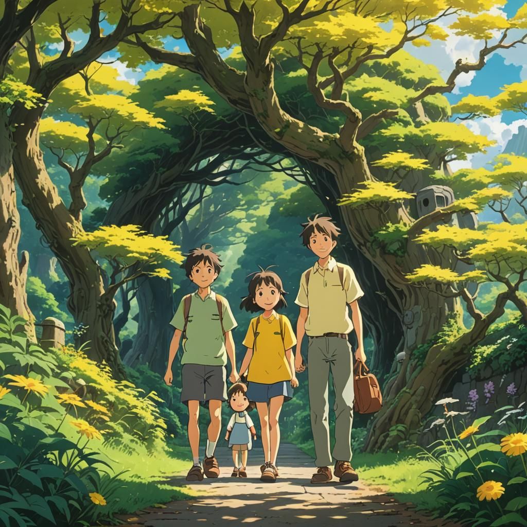 The happy yellow family