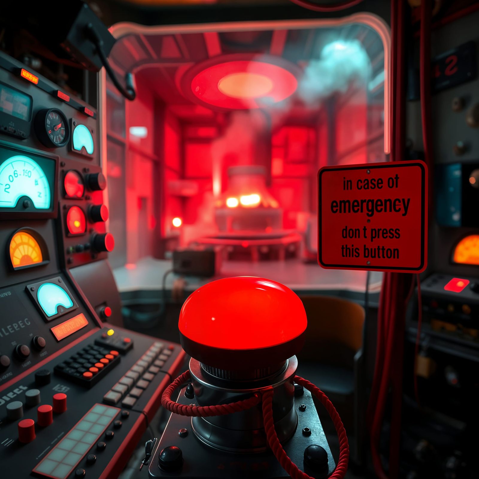 In case of Emergency, don't press the button  by @Charlo82