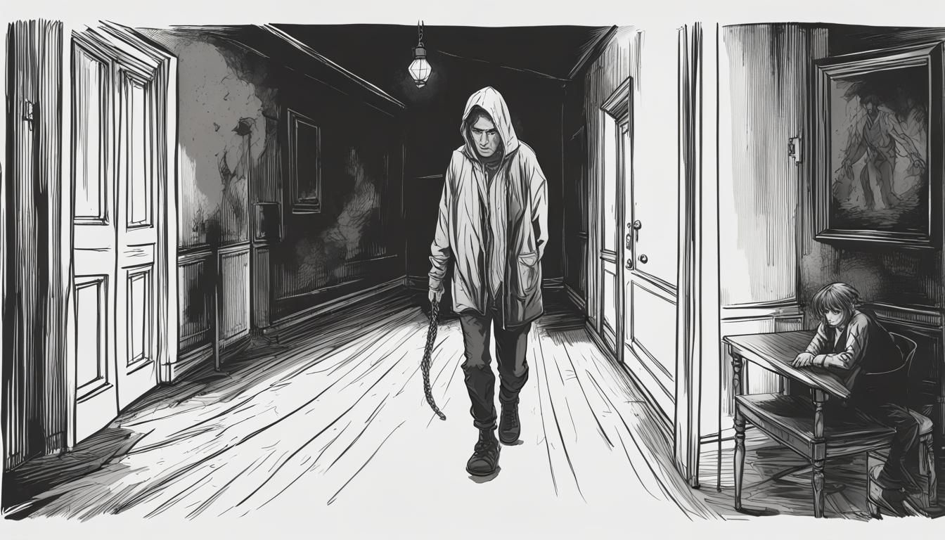 In the Haunted Dimension, Alex flees a relentless pursuer. T...