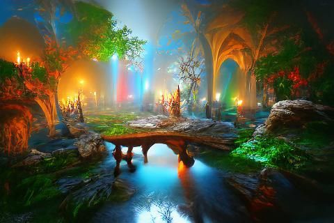 Mystical fantasy world