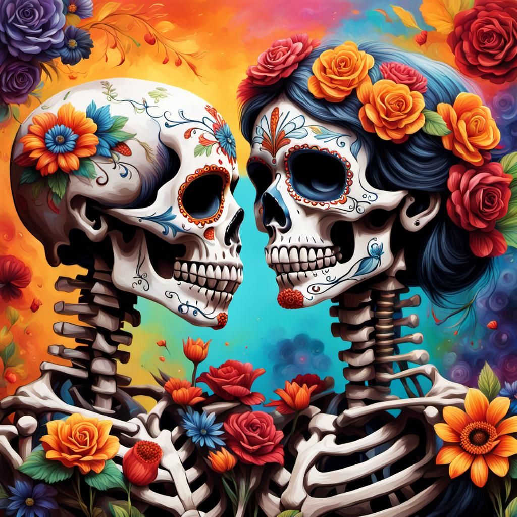 day of the dead couple