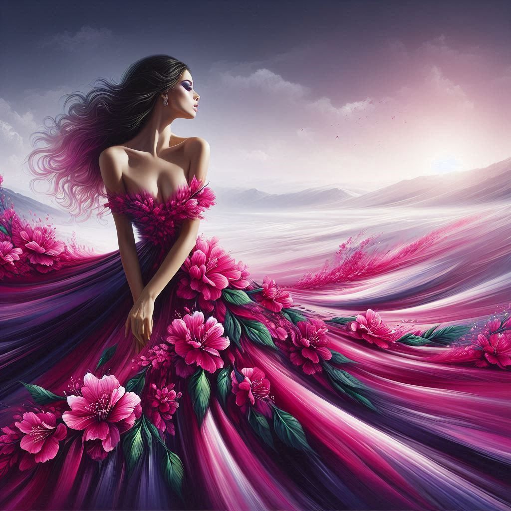 Fuchsia Dress Woman