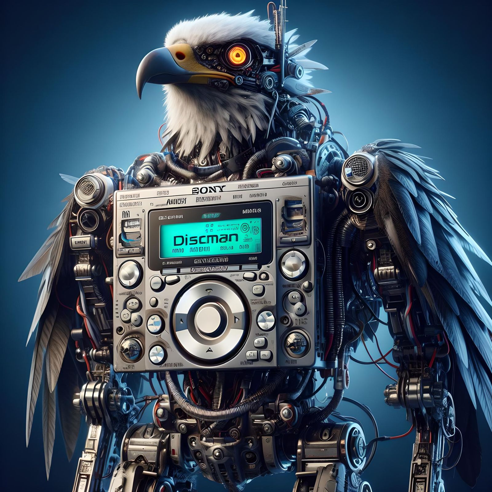 SONY Eagle Mech Robot ✨🎵💽🪶