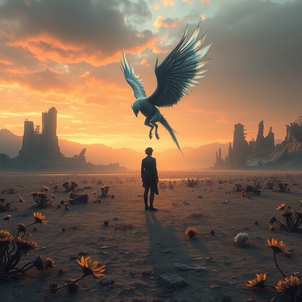 Human and Daemon Separation in Haunting Post-Apoca... - AI Art