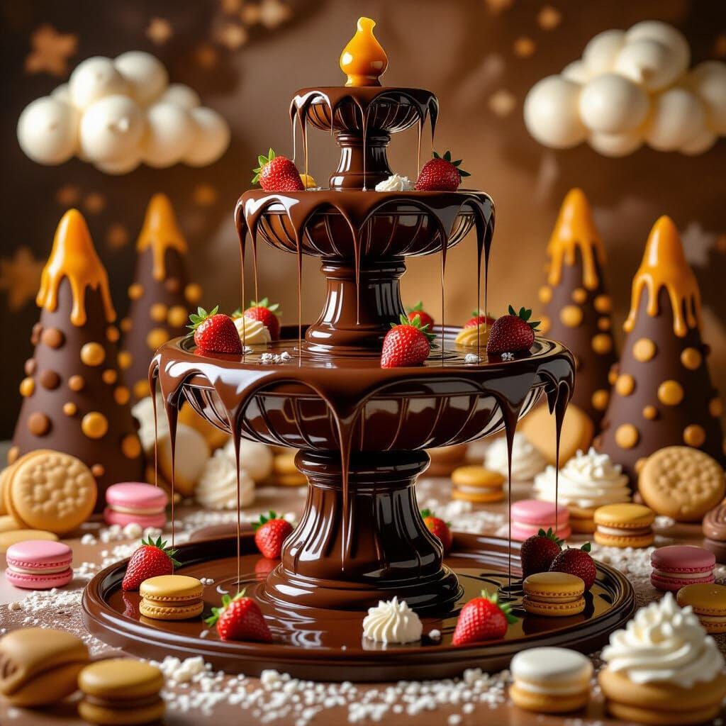 Chocolate fountain  by @MrEbano