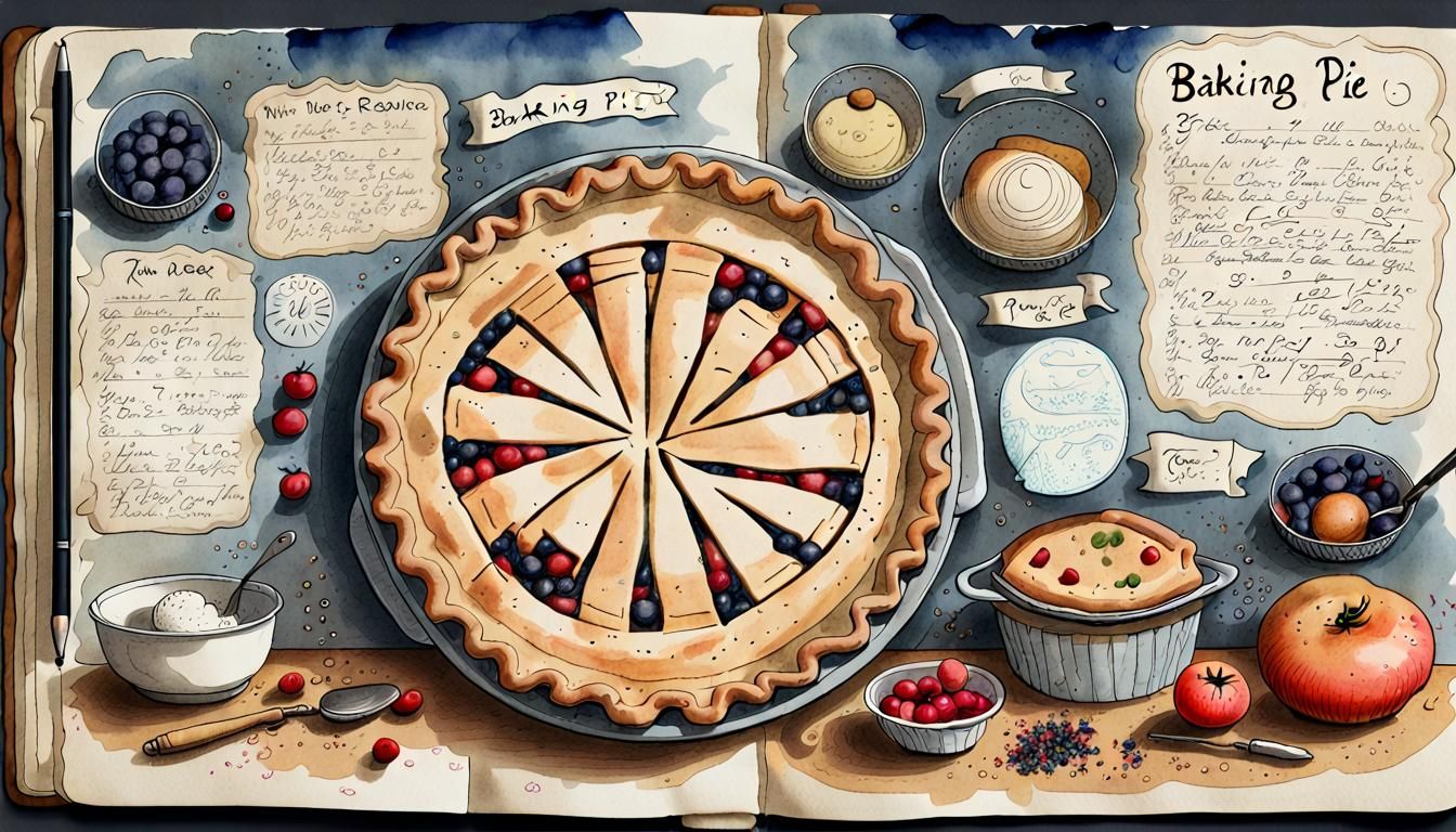 baking a pie  by @AmurAnn