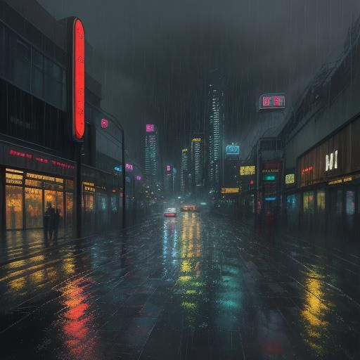 From the series “Rainy midnight”