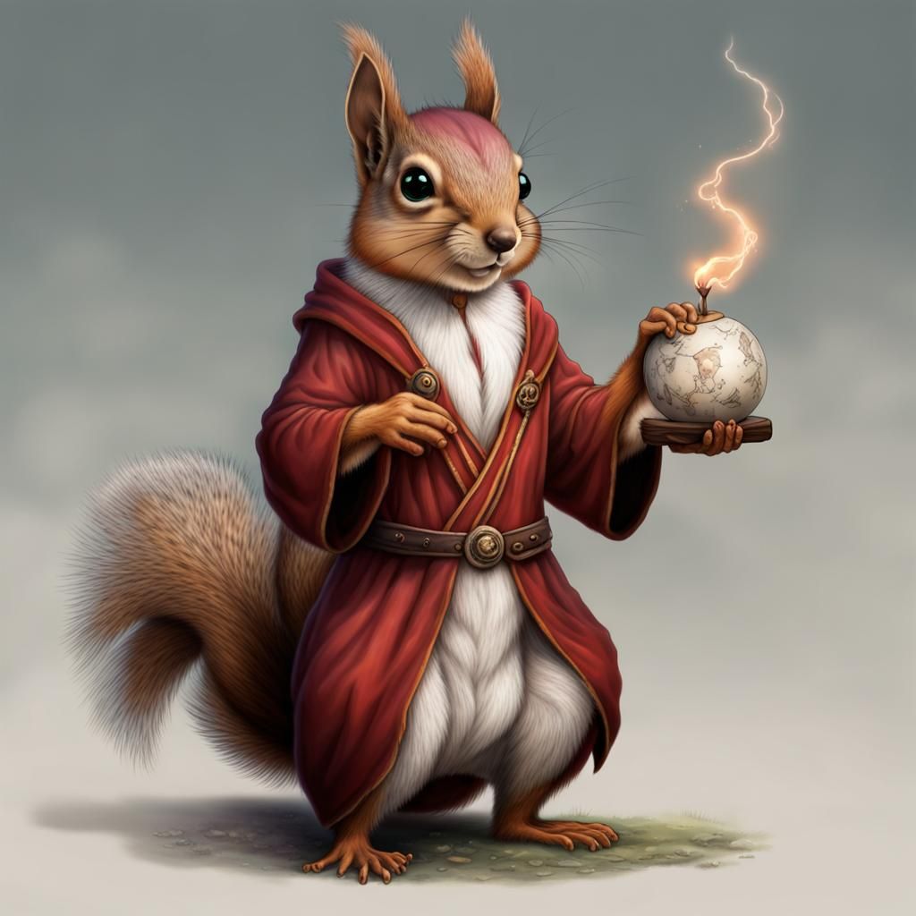 A squirrel sorcerer - AI Generated Artwork - NightCafe Creator