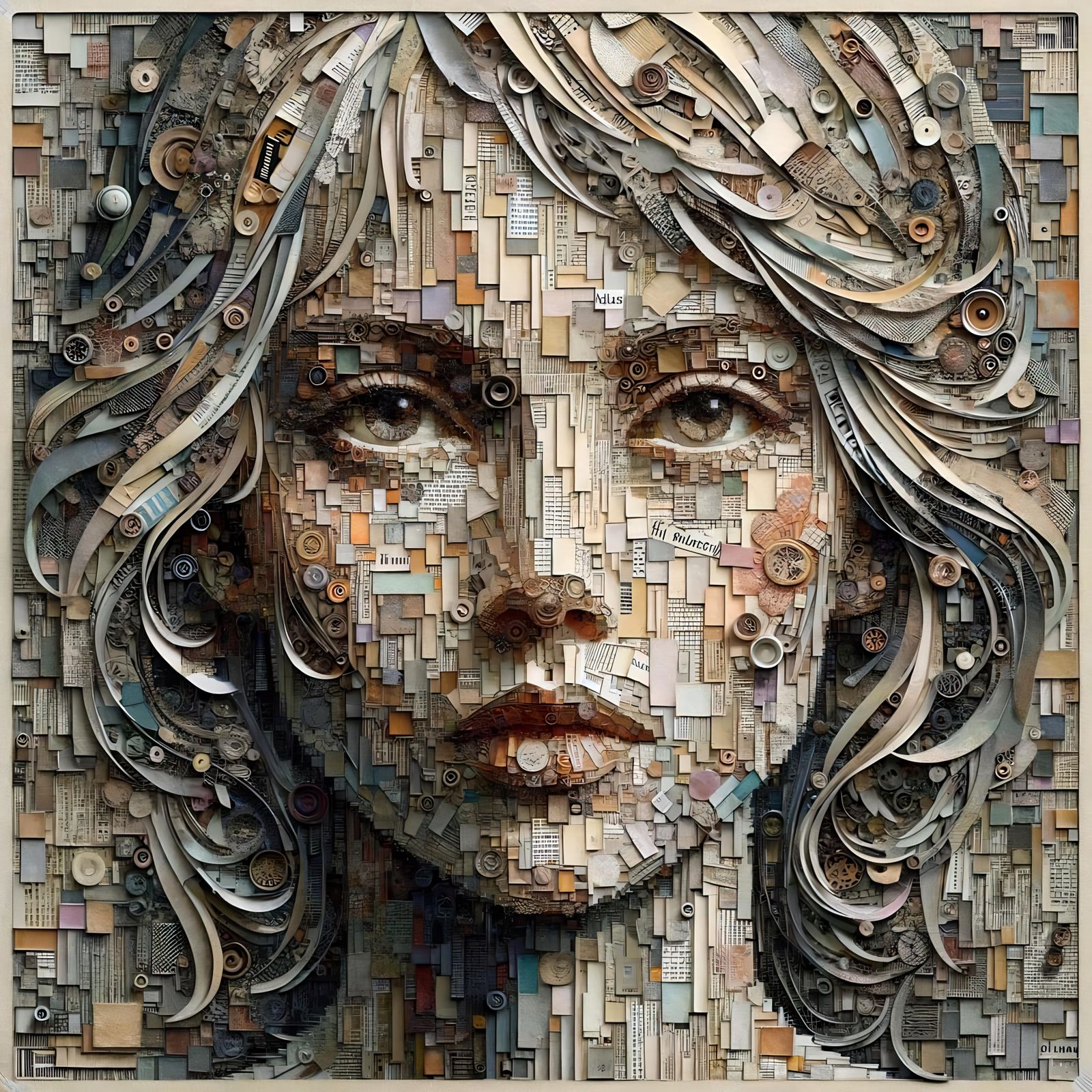 Collage Art Portrait   by @Eric