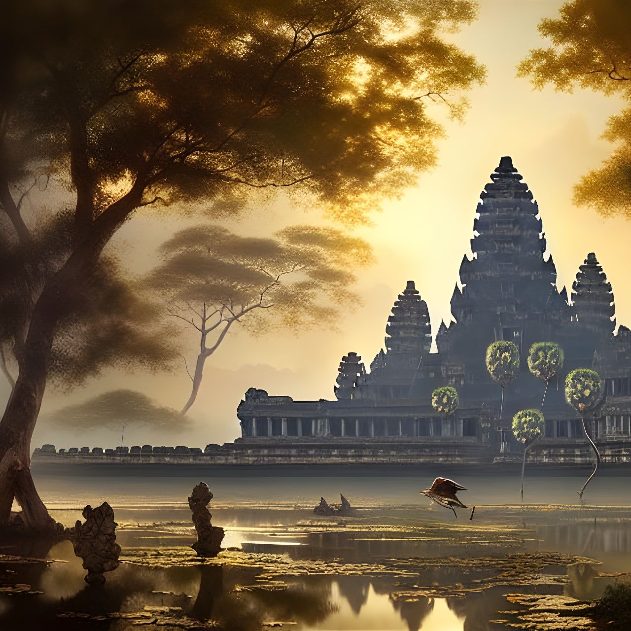 Ruins - Cambodian - AI Generated Artwork - NightCafe Creator