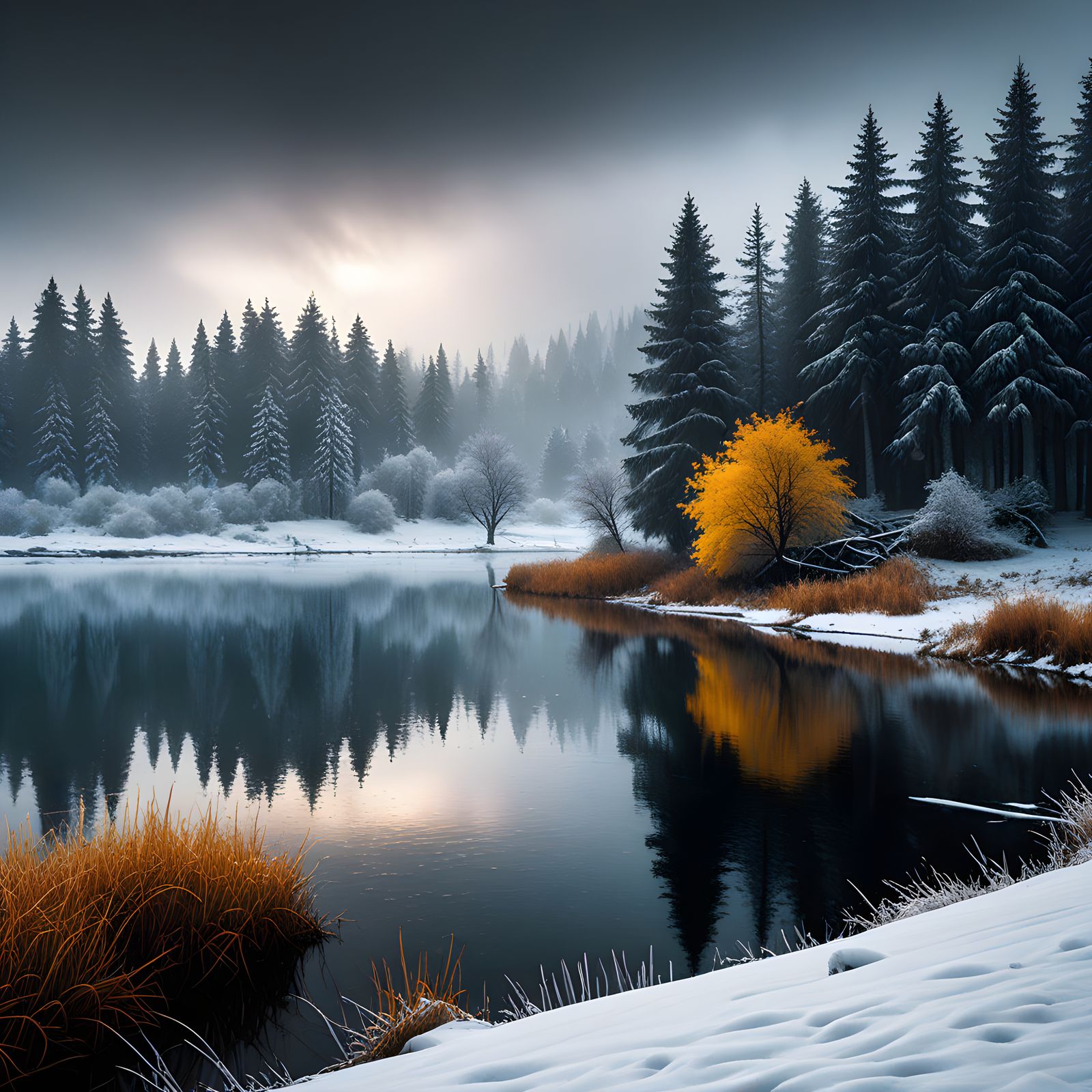 winter landscape  by @JenniferG