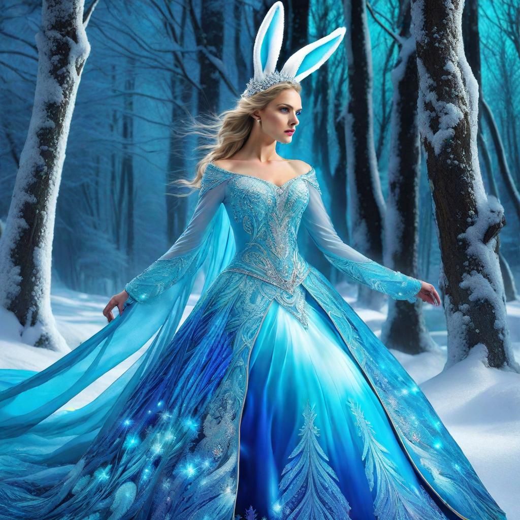 snow bunny of enchanted forest