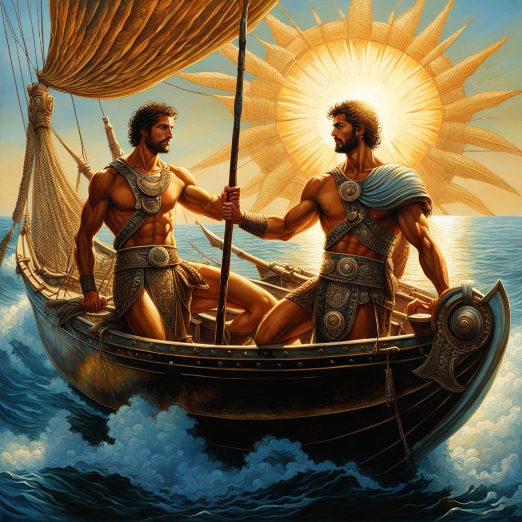 Roman Fishermen 231127A - AI Generated Artwork - NightCafe Creator